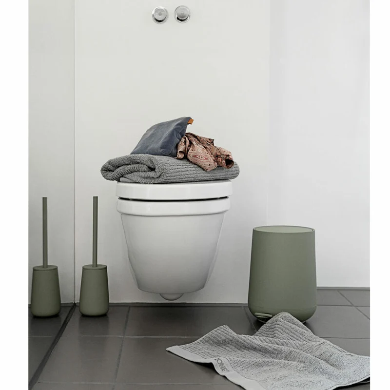 Zone Denmark Pedaleimer Nova, Treteimer, Mülleimer, Kosmetikeimer, Badeimer, ABS, Matcha Green, 3 L, 15253