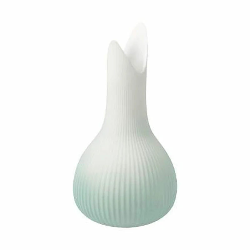 Goebel Vase Studio 8 - Raindrop Mint, Blumenvase, Dekovase, Biskuitporzellan, grün, H 15 cm, 26600031