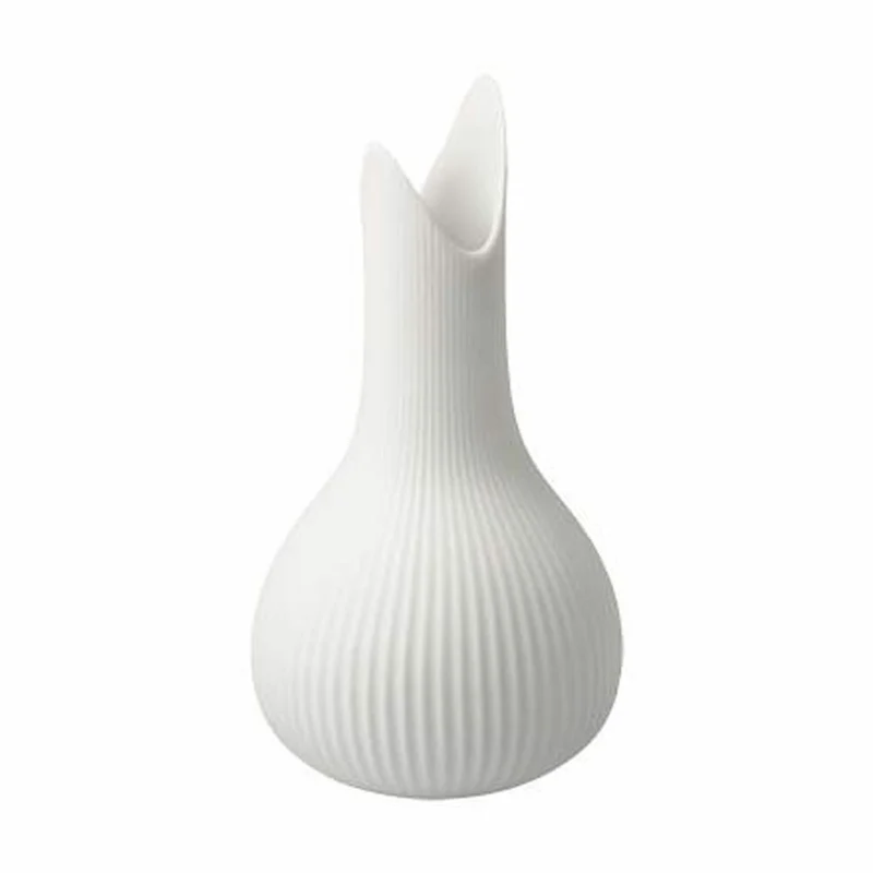 Goebel Vase Studio 8 - Pure Raindrop, Blumenvase, Dekovase, Biskuitporzellan, Weiß / Pastell, H 15 cm, 26600091