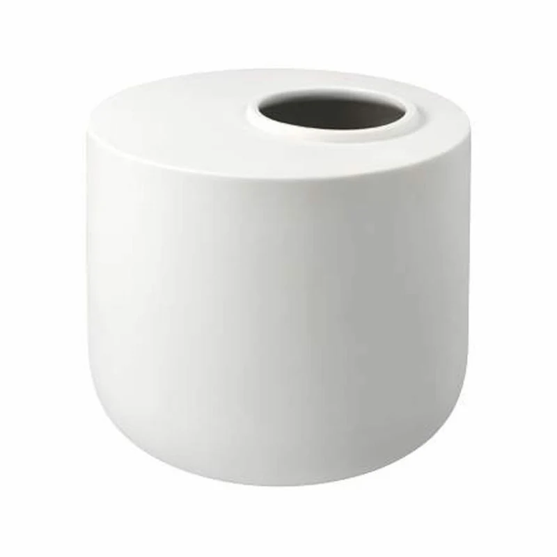 Goebel Vase Asmin, Blumenvase, Dekovase, Biskuitporzellan, Biskuit weiß, H 16 cm, 14005601