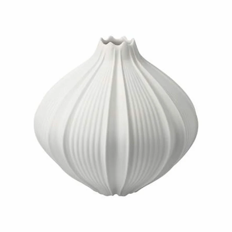 Goebel Vase Bahar, Blumenvase, Dekovase, Biskuitporzellan, Biskuit weiß, H 12 cm, 14005691