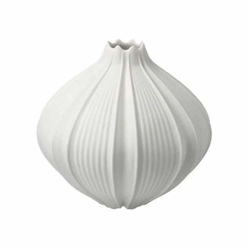 Goebel Vase Bahar, Blumenvase, Dekovase, Biskuitporzellan, Biskuit weiß, H 12 cm, 14005691