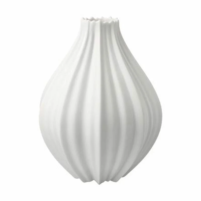 Goebel Vase Bahar, Blumenvase, Dekovase, Biskuitporzellan, Biskuit weiß, H 18 cm, 14005701
