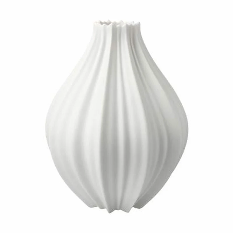 Goebel Vase Bahar, Blumenvase, Dekovase, Biskuitporzellan, Biskuit weiß, H 18 cm, 14005701