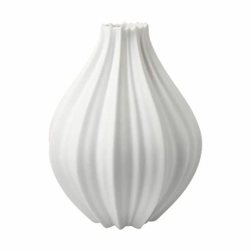 Goebel Vase Bahar, Blumenvase, Dekovase, Biskuitporzellan, Biskuit weiß, H 18 cm, 14005701