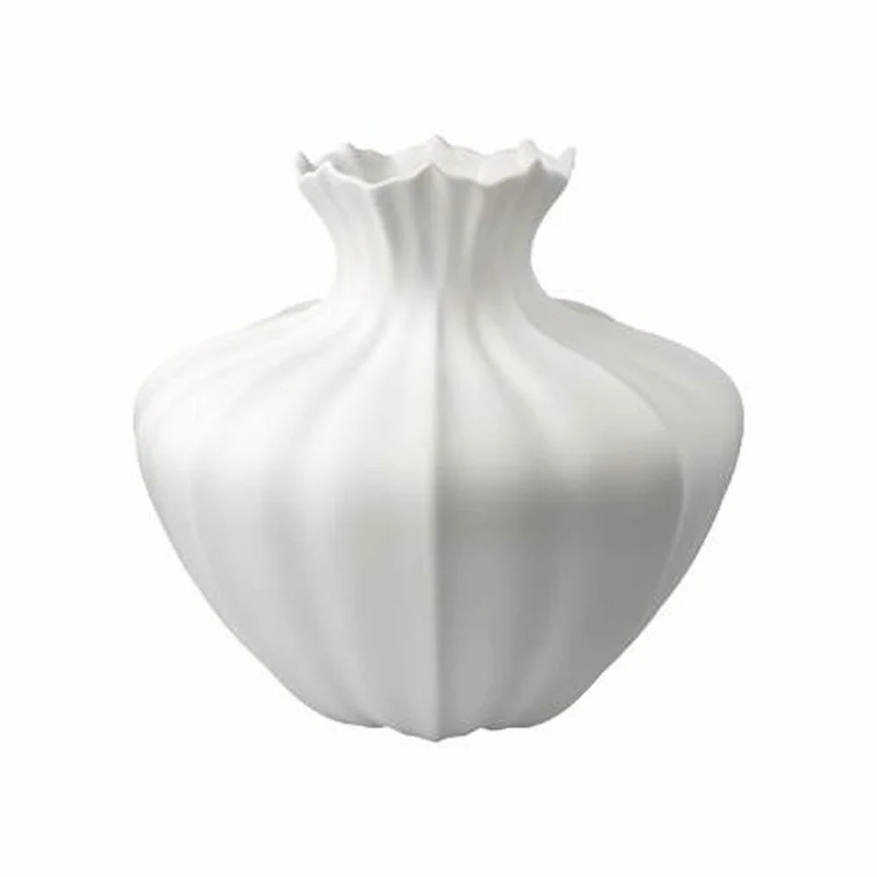 Goebel Vase Bahar, Blumenvase, Dekovase, Biskuitporzellan, Biskuit weiß, H 22 cm, 14005711