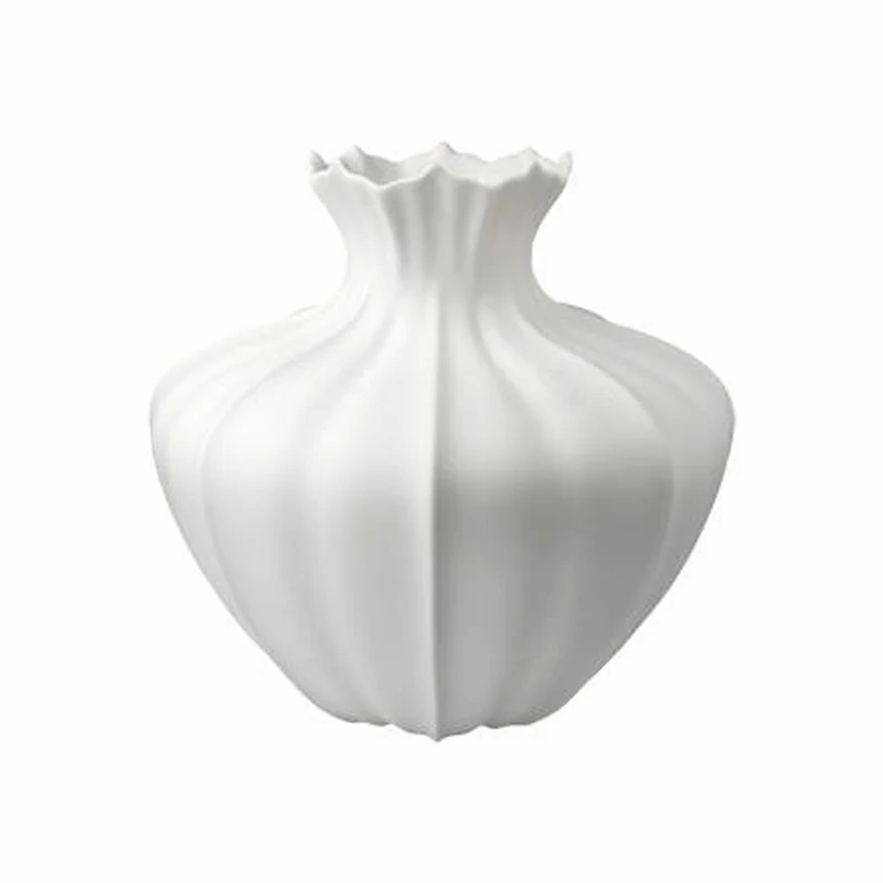 Goebel Vase Bahar, Blumenvase, Dekovase, Biskuitporzellan, Biskuit weiß, H 22 cm, 14005711