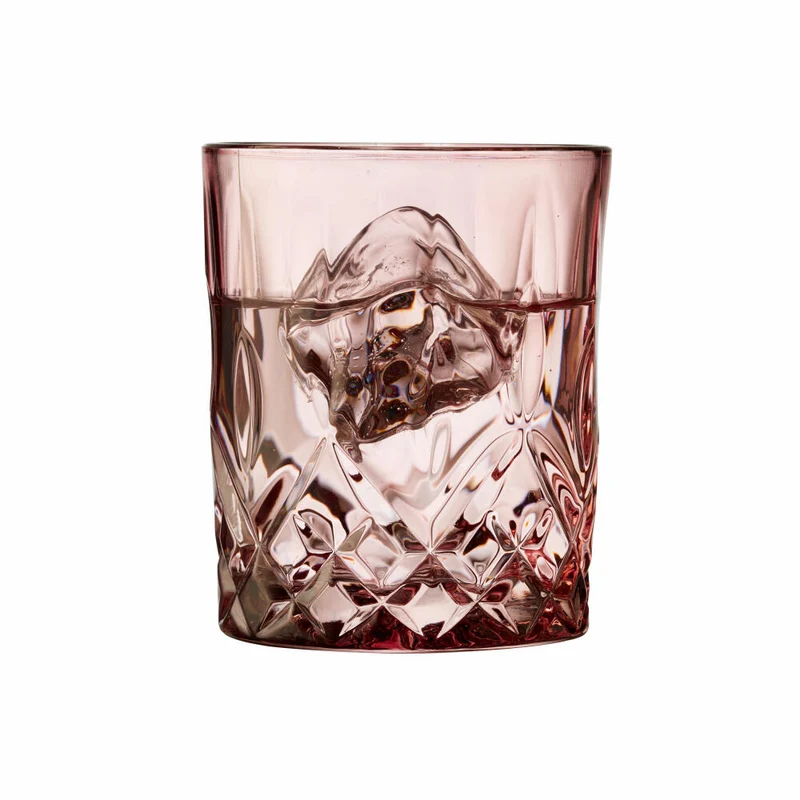 Lyngby Glas Whiskyglas Sorrento 4er Set, Tumbler, Glas, Pink, 320 ml, 27734