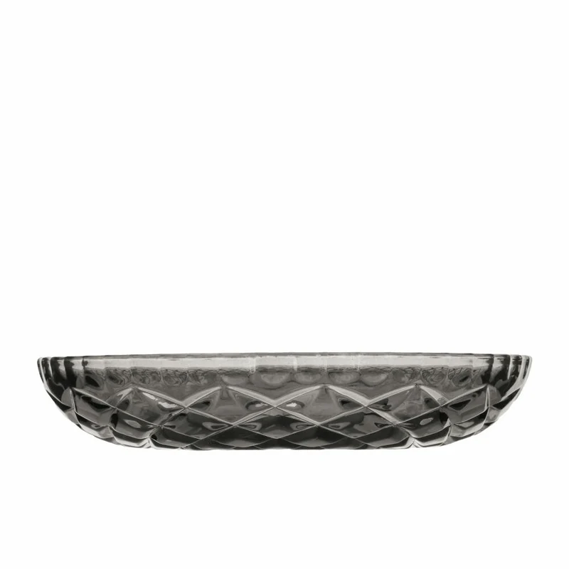 Lyngby Glas Teller Sorrento 4er Set, Dessertteller, Glas, Smoke, 16 cm, 27801
