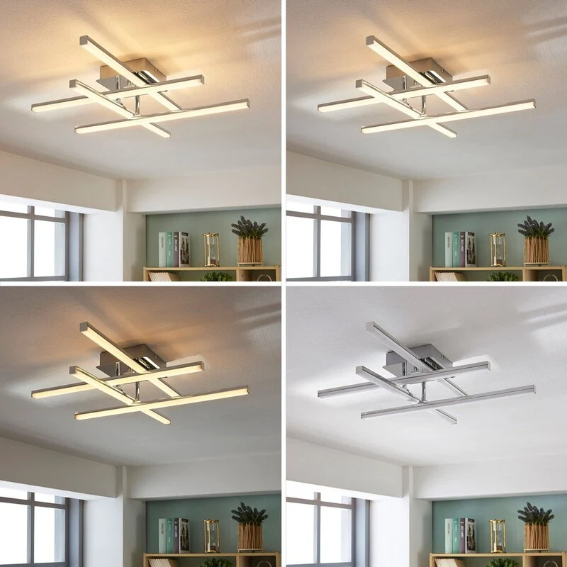 B-Ware Lindby Led Deckenlampe Deckenlampe Lampe Leuchte Korona Dimmbar Verstellbar Led