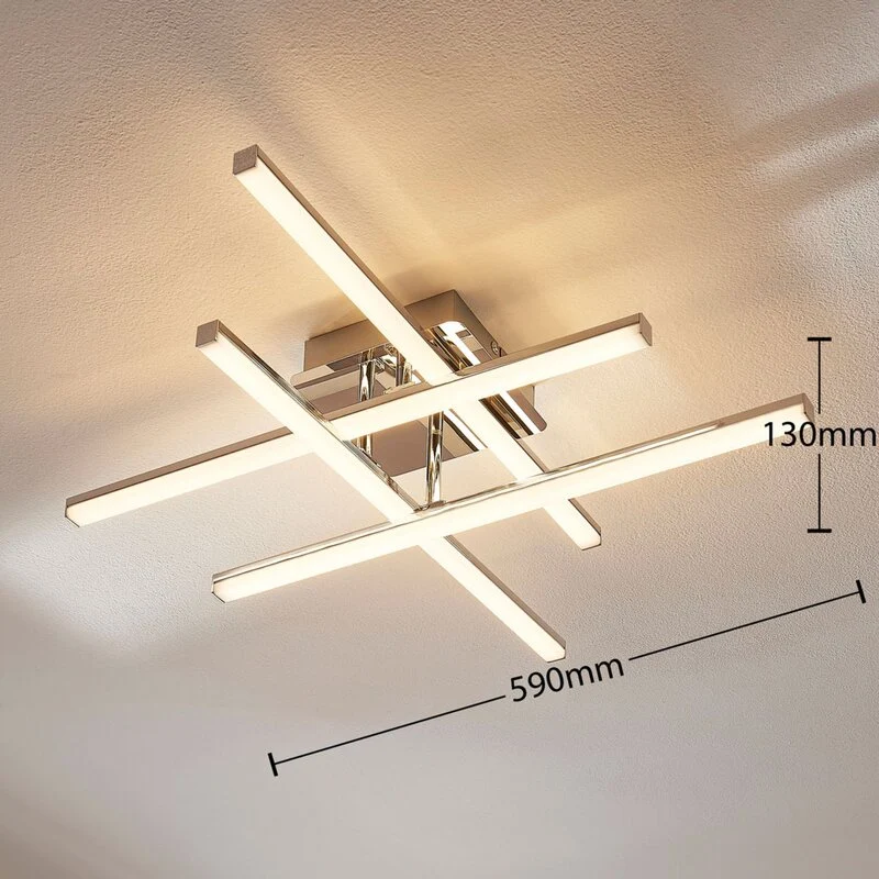 B-Ware Lindby Led Deckenlampe Deckenlampe Lampe Leuchte Korona Dimmbar Verstellbar Led