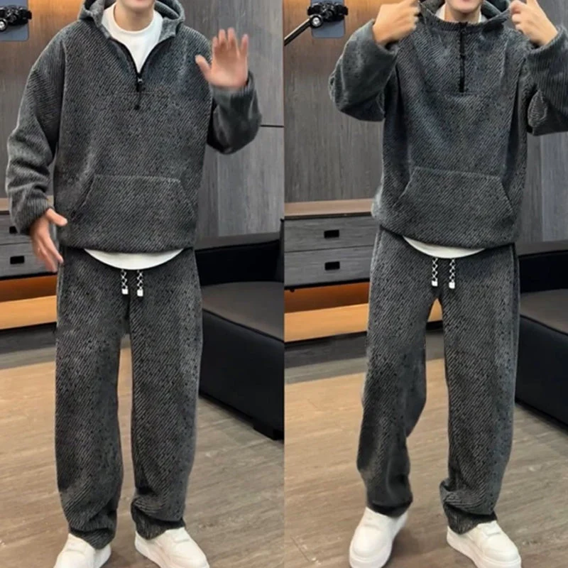 Icone™ UrbanWear: Modischer Urban Hoodie Und Lockere Hose Set