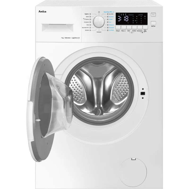 Amica WA 474 082 Waschmaschine in weiß Frontlader freistehend 7kg, 1400Uqm