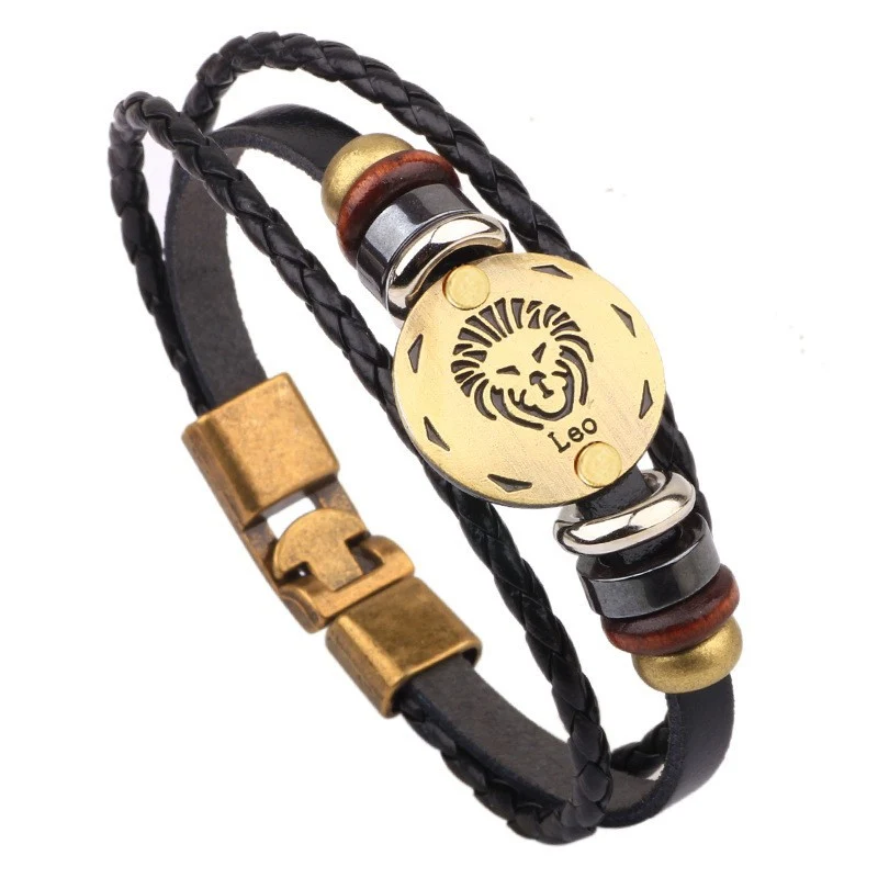 Jewelance™ ZodiacBracelet 1+1 KOSTENLOS: Verstellbares Vintage Charm Zodiac Zeichen Armband