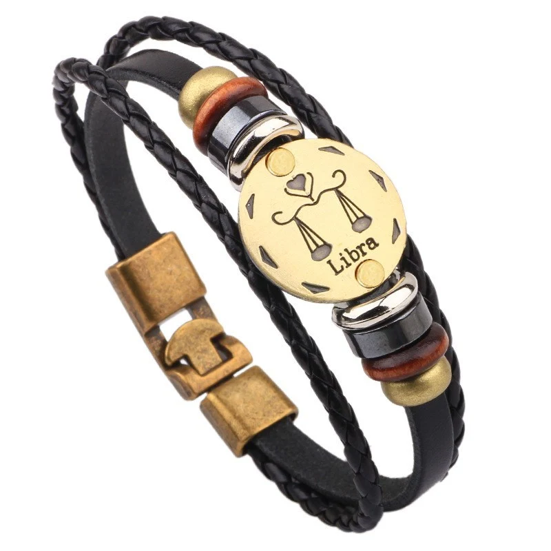 Jewelance™ ZodiacBracelet 1+1 KOSTENLOS: Verstellbares Vintage Charm Zodiac Zeichen Armband