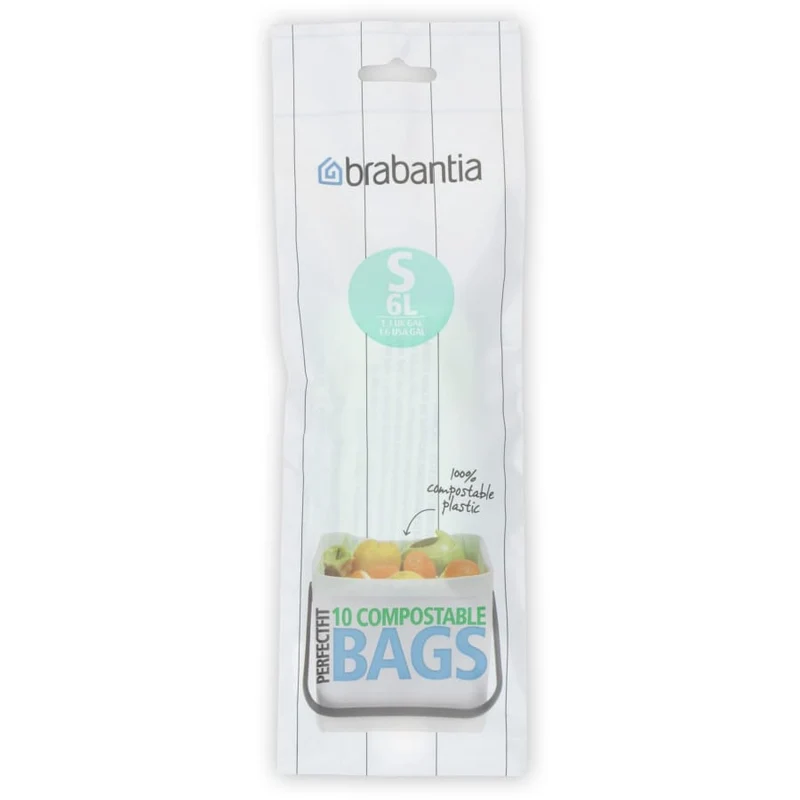 Brabantia (S) Müllbeutel, 6 Liter, kompostierbar