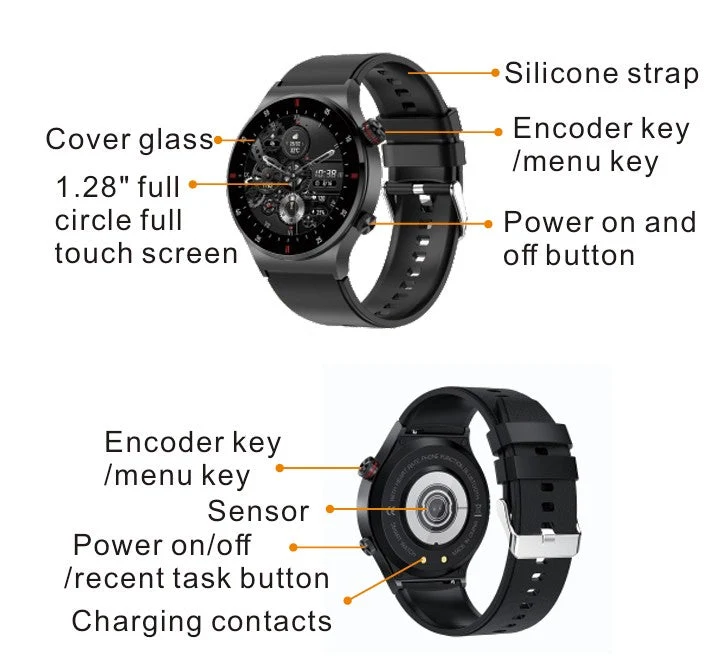 SportsWatch - Multifunktionale Unisex Bluetooth Smart Sportuhr Fitness Tracker