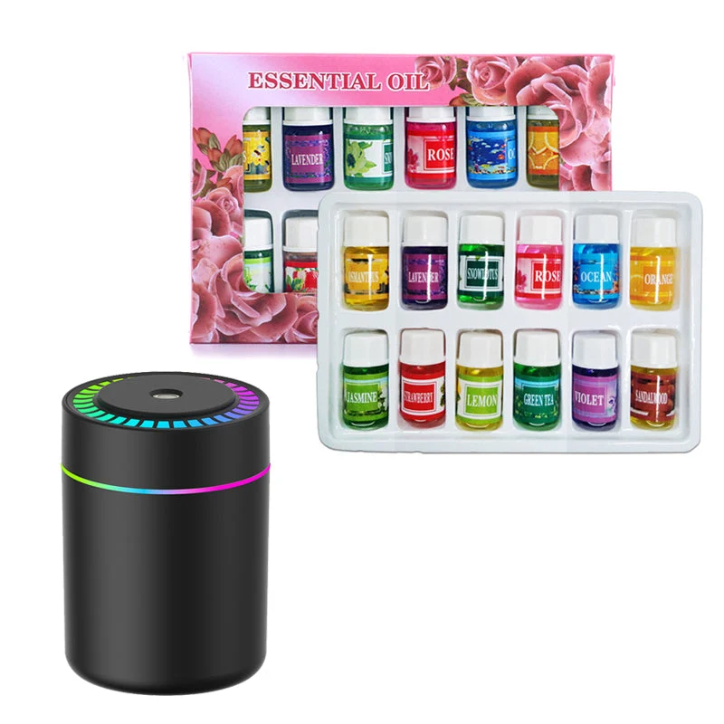 DiffuserSet: 12 Düfte Raumduft Diffuser Öl Set Mit Mini-Luftbefeuchter