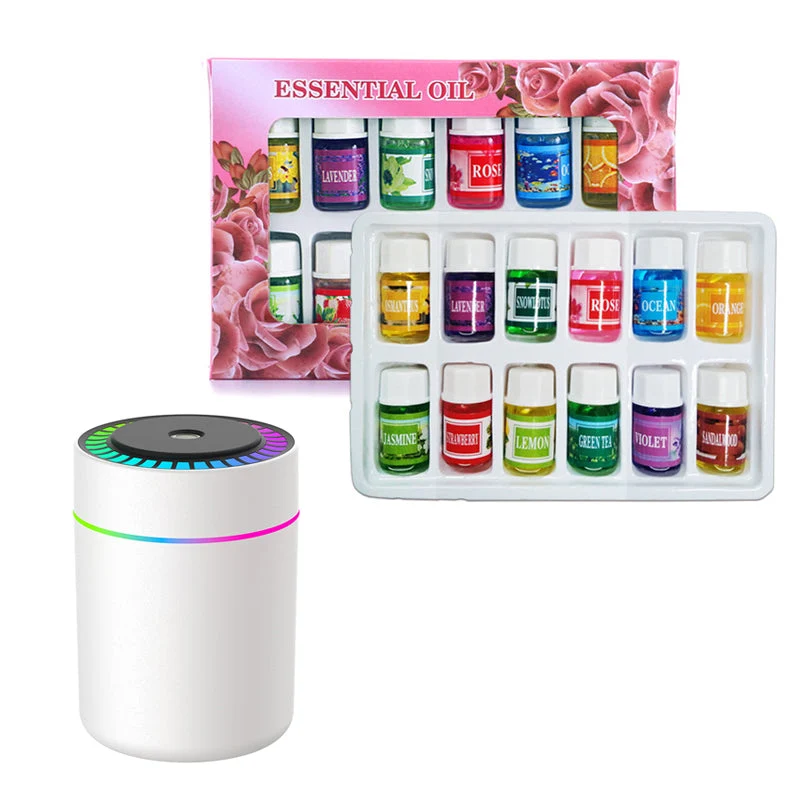 DiffuserSet: 12 Düfte Raumduft Diffuser Öl Set Mit Mini-Luftbefeuchter