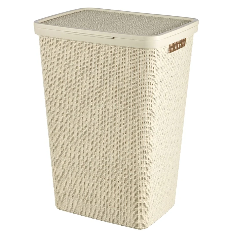 Curver JUTE RECYCLING Wäschesammler, 58 Liter