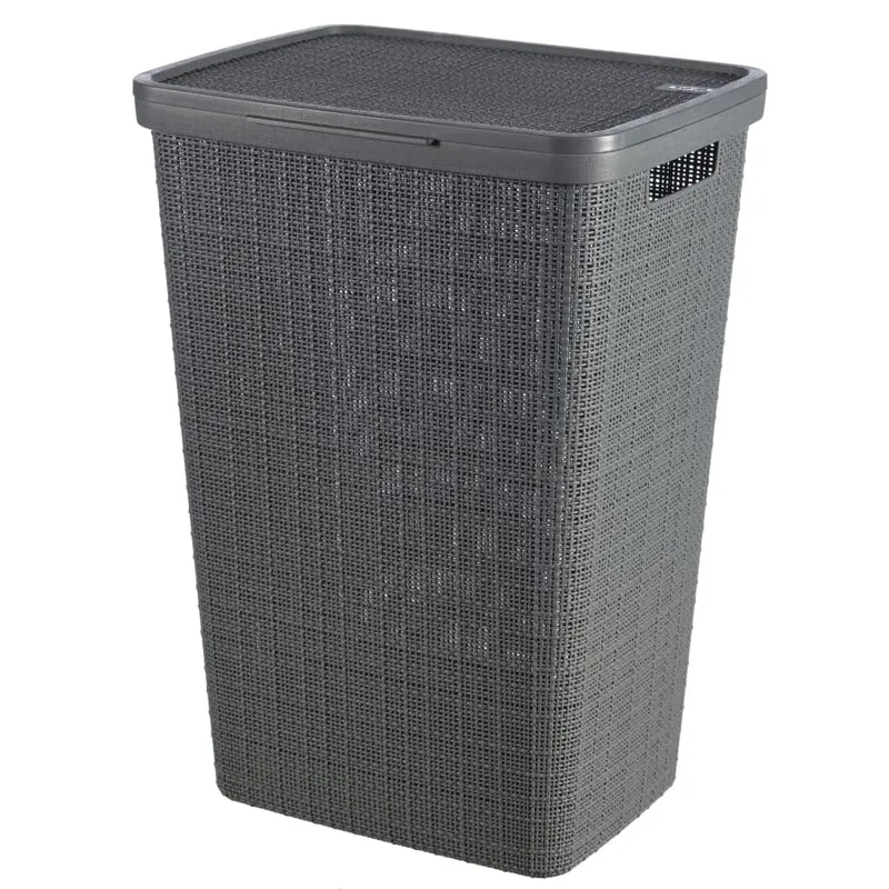 Curver JUTE RECYCLING Wäschesammler, 58 Liter