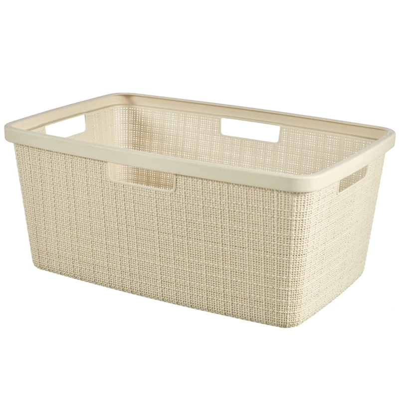 Curver JUTE RECYCLING Wäschekorb, 46 Liter