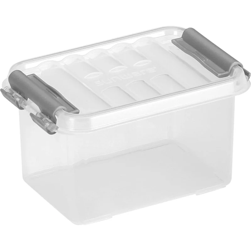 helit the q-line Aufbewahrungsbox mit Deckel, transparent