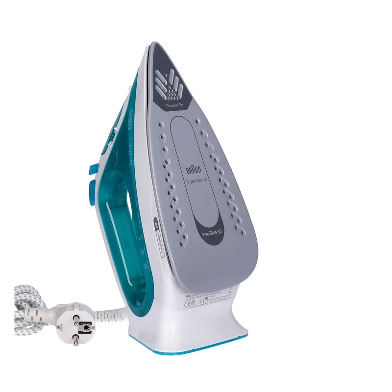 Braun TexStyle 3 SI 3041 GR Dampfbügeleisen 2350 Watt Türkis, Weiß