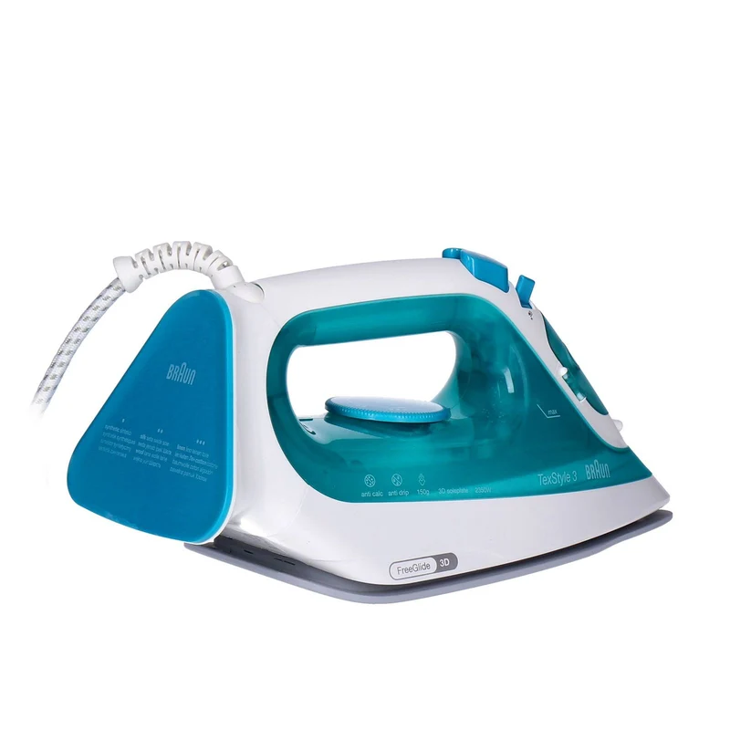 Braun TexStyle 3 SI 3041 GR Dampfbügeleisen 2350 Watt Türkis, Weiß