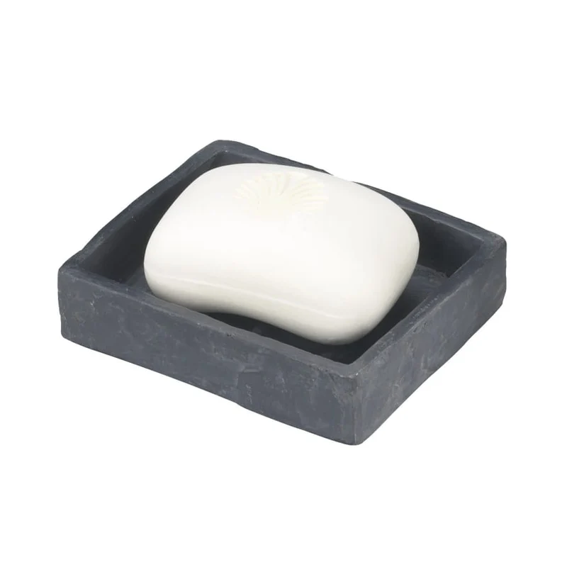 WENKO Slate Rock Seifenschale in Schiefer-Optik