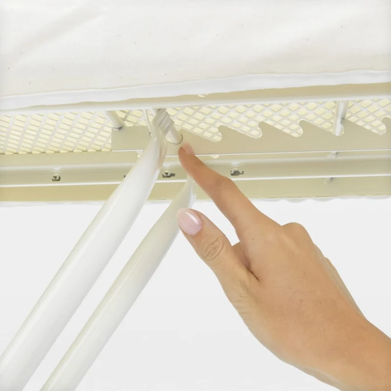 Brabantia Bügeltisch Solide Größe B, 124 x 38 cm, 7 Arbeitshöhen, Kindersicherung