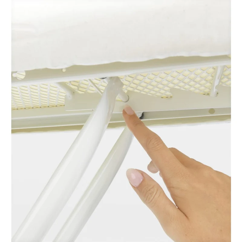Brabantia Bügeltisch Größe A, 110 x 30 cm, Streckmetall, 4 Arbeitshöhen