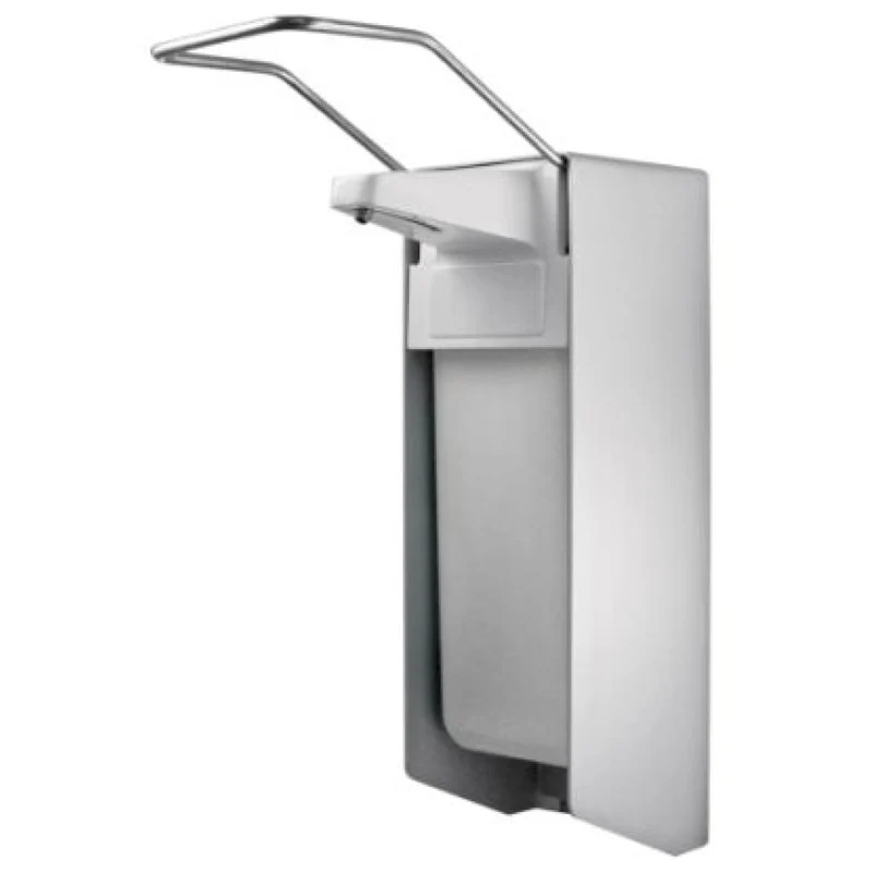 TEMDEX Desinfektionsmittel- und Seifenspender Aluminium, Kunststoffpumpe
