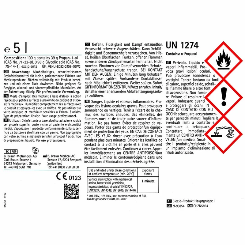 B. Braun Meliseptol® acute Flächendesinfektionsmittel parfümfrei