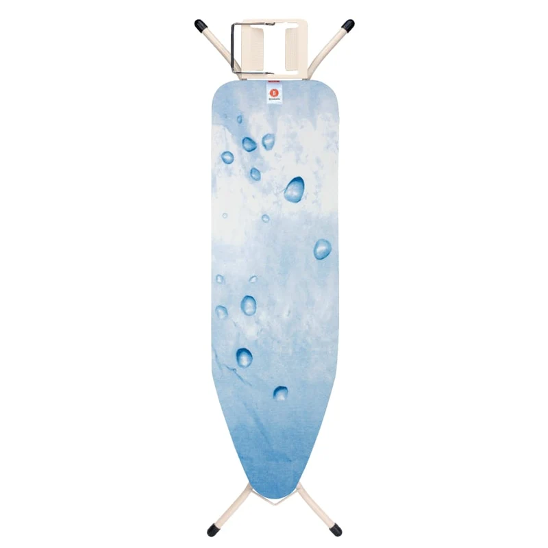 Brabantia Bügeltisch Größe B, 124 x 38 cm, Streckmetall, 4 Arbeitshöhen