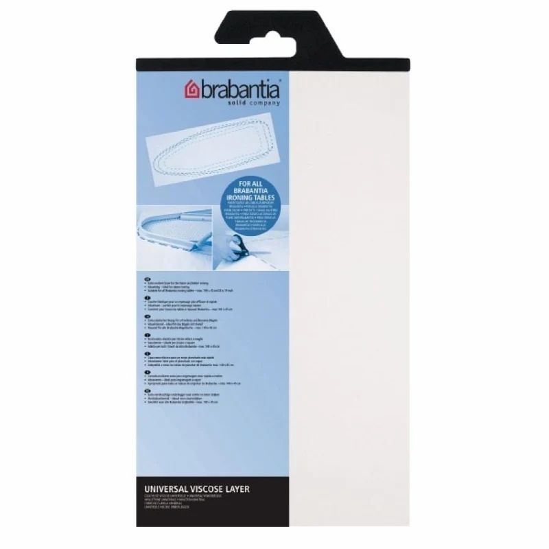 Brabantia Bügeltisch-Auflage Größe E, 135 x 49 cm, Viskose, weiß