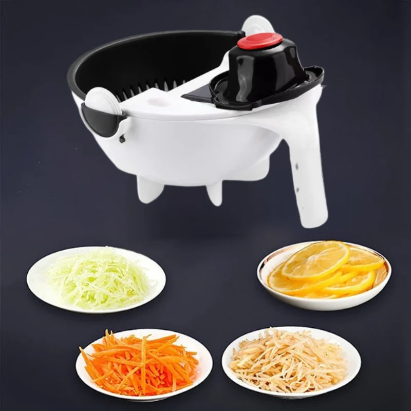 Globetrek° KitchenSlicer - Multifunktionaler Küchen Schneider Mit Korb Abfluss