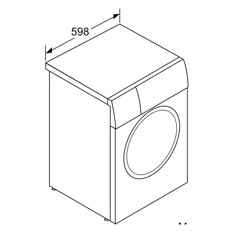 Bosch Serie 6 WUU28TH1 Waschmaschine Frontlader unterbaufähig 8kg 60cm 1400U/min Weiß