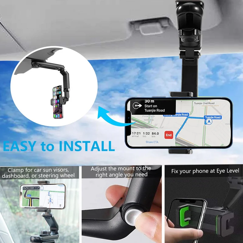 Holder360° PremiumHolder 1+1 GRATIS: Premium Verstellbarer Rotierender Handyhalter