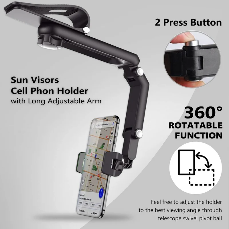 Holder360° PremiumHolder 1+1 GRATIS: Premium Verstellbarer Rotierender Handyhalter