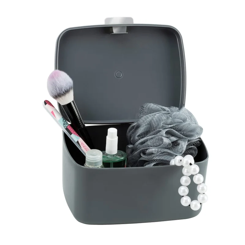 WENKO Barcelona Badbox mit Deckel, anthrazit
