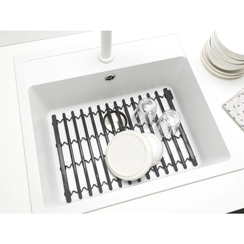 Brabantia SinkSide Spülmatte Silikon, ausziehbar 30 bis 45 cm