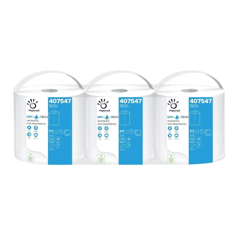 Papernet Dry Tech Industrieputztuchrolle 1-lagig, 266 m
