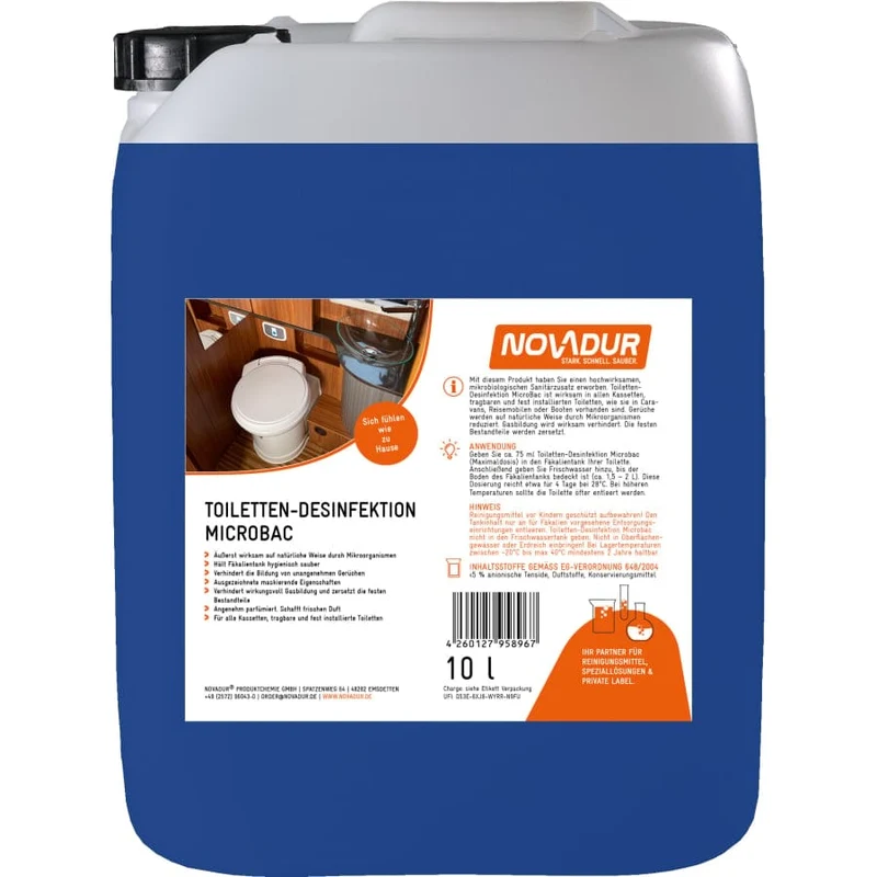 NOVADUR Sanitärflüssigkeit für Campingtoilette, MicroBac
