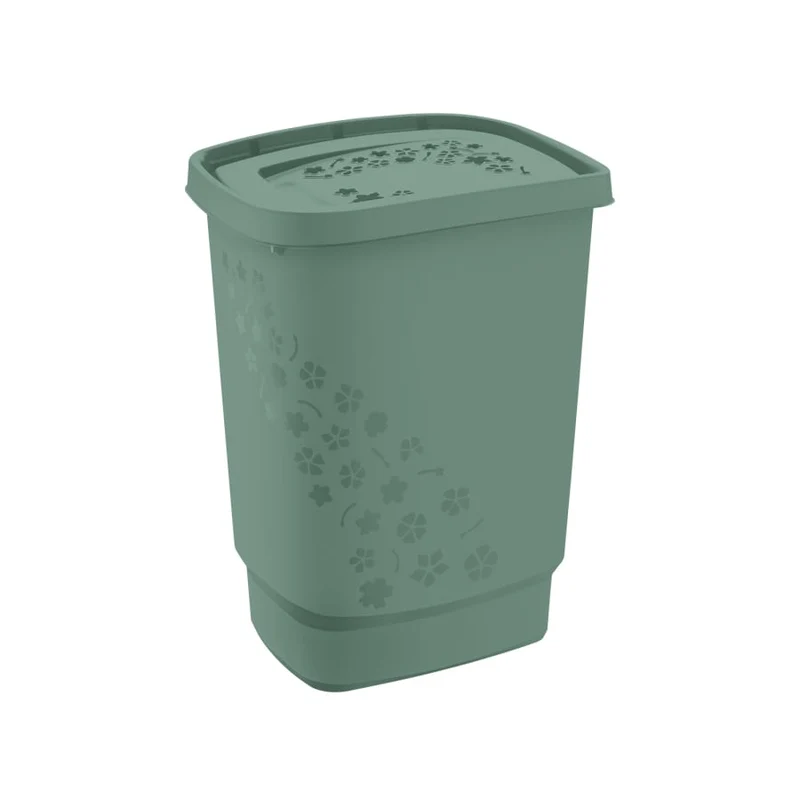 Rotho FLOWERS Wäschesammler, 55 Liter