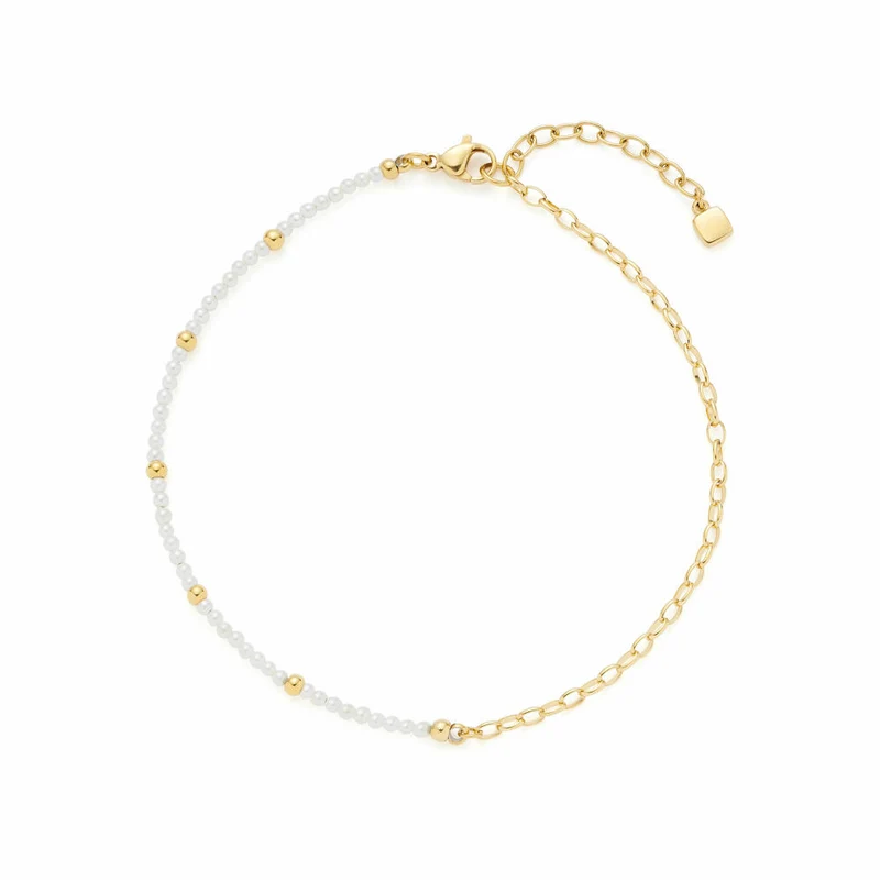 Leonardo Fußkette Gold Nana Ciao, Fußkettchen, Schmuck, Edelstahl Gold, IP, 024989