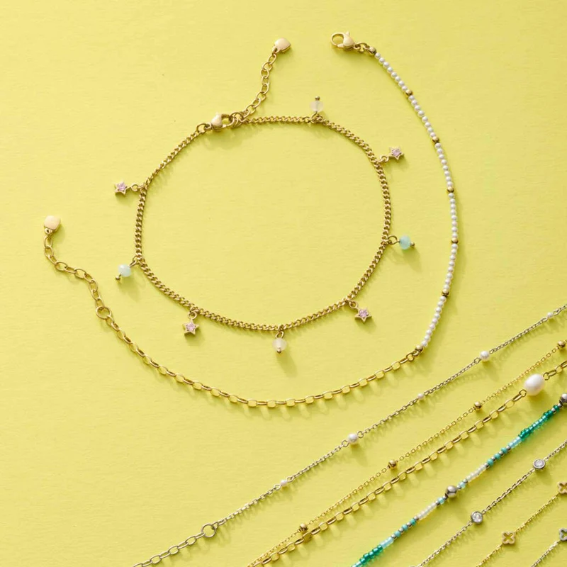 Leonardo Fußkette Gold Nana Ciao, Fußkettchen, Schmuck, Edelstahl Gold, IP, 024989