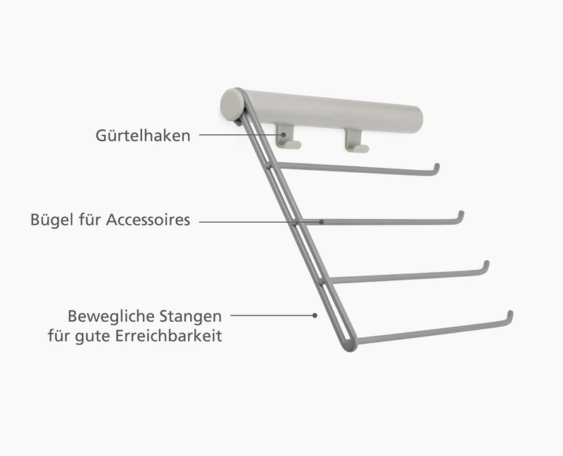 Orderly™ Gürtel-, Krawatten- und Schalaufhängung, ecru
