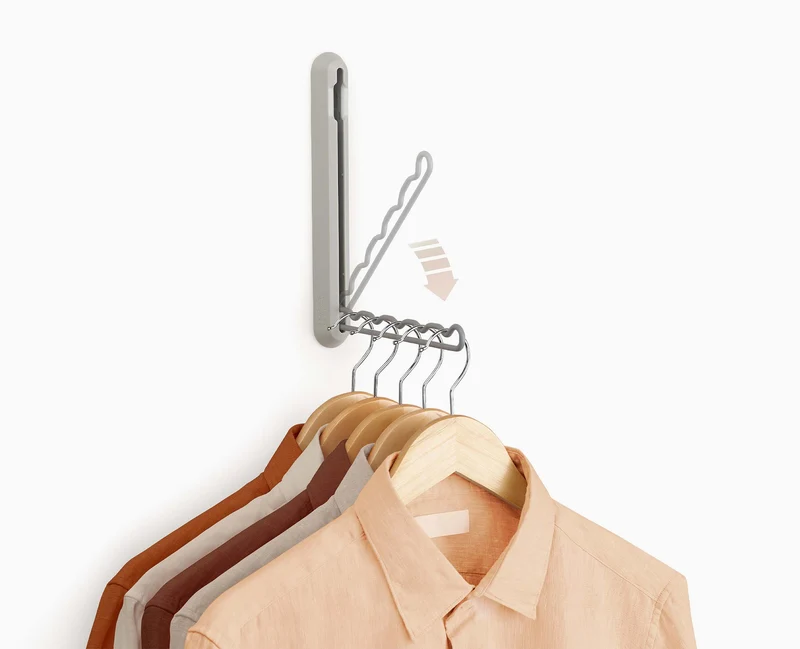 Orderly™ einklappbare Kleiderstange, ecru