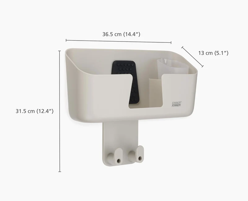IronHub™ wandmontierte Ablage, ecru